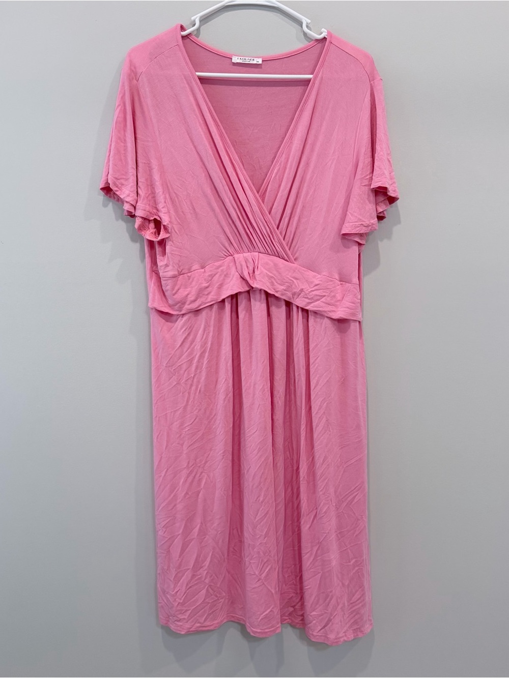 Ekouaer Pink Nursing Maternity Nightgown XXL Soft Sleepwear